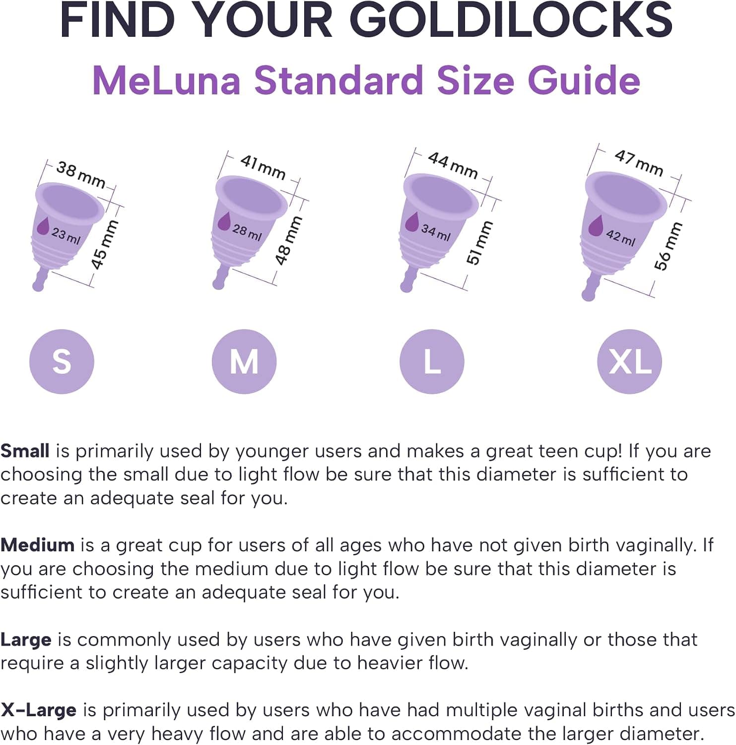 MeLuna Menstrual Cup (Soft)